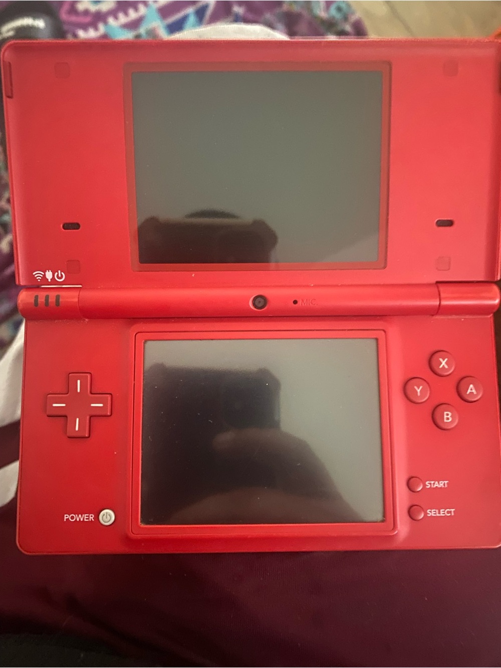 Nintendo Red Dual-Screen Handheld Console (DS Lite Style)